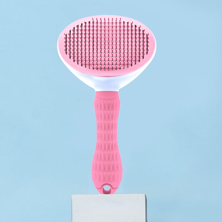 Stainless Steel Needle Automatic Cleaning Pet Hair Removal Dog Brush Pet Comb