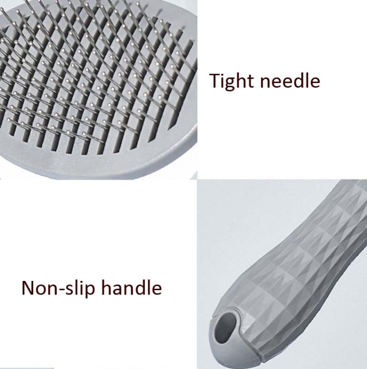 Stainless Steel Needle Automatic Cleaning Pet Hair Removal Dog Brush Pet Comb