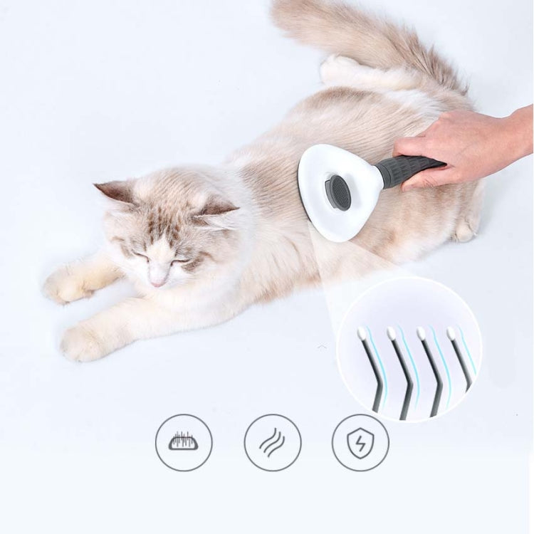 Stainless Steel Needle Automatic Cleaning Pet Hair Removal Dog Brush Pet Comb