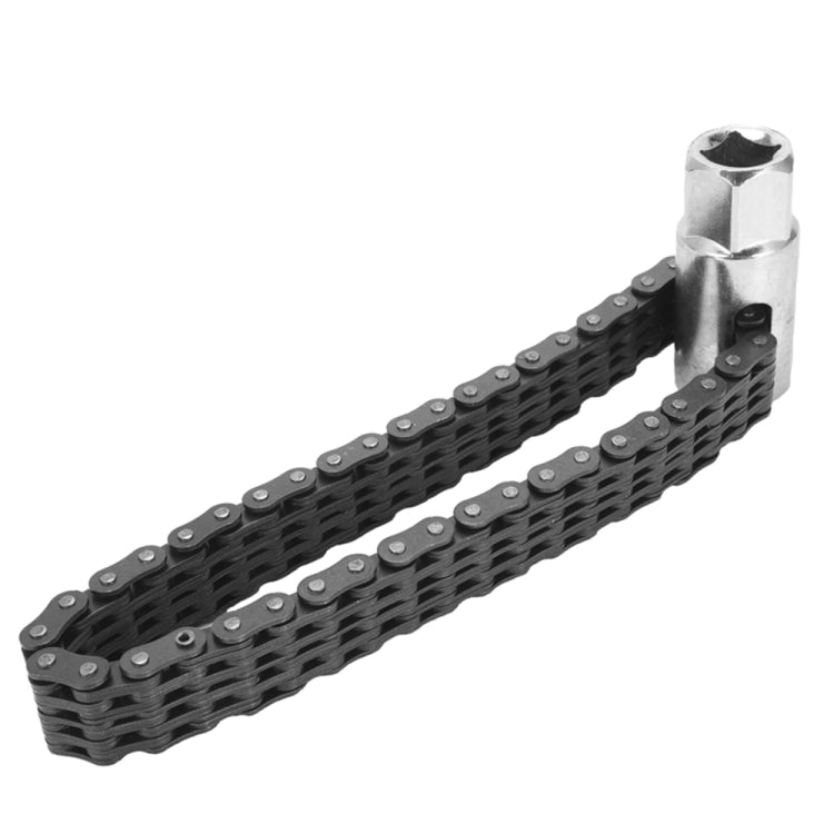 Oil Filter Chain Wrench Spanner Remover Adjustable Auto Repair Tool