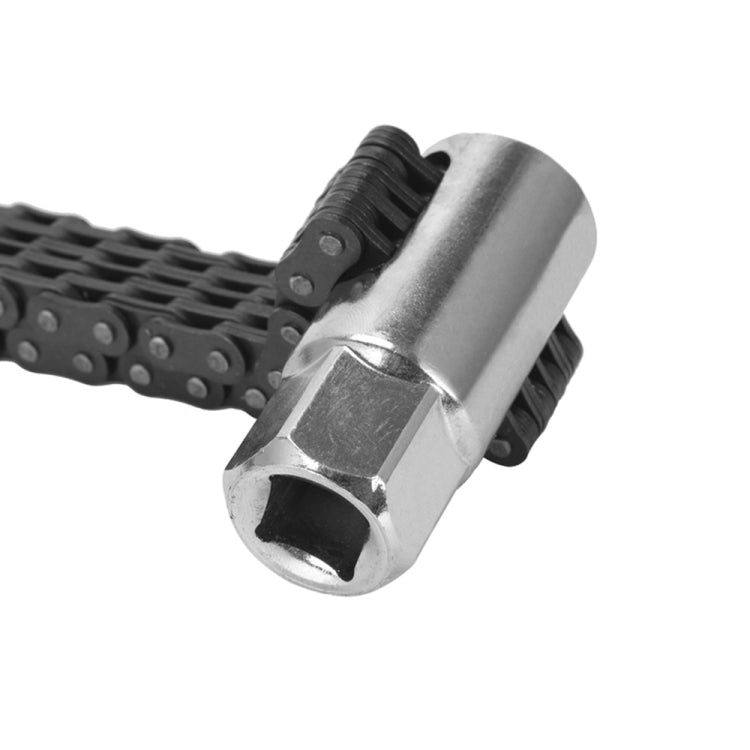 Oil Filter Chain Wrench Spanner Remover Adjustable Auto Repair Tool