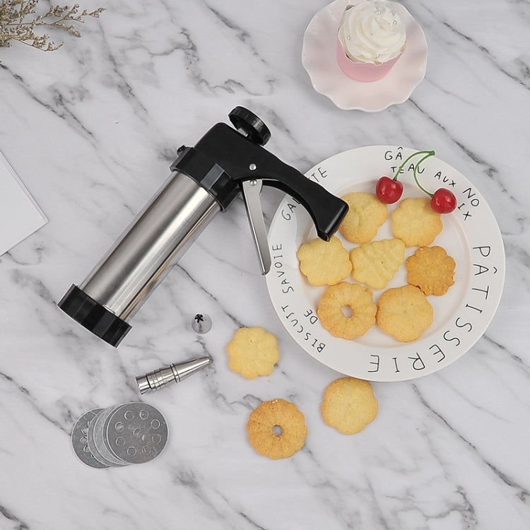 Multi-Function Stainless Steel Piping Gun Set Cookie Biscuits Hand Pressing Biscuit Machine Household DIY Baking Tools