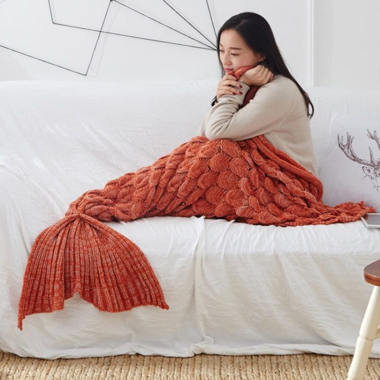 Mermaid Tail Knitted Blanket Fish Tail Blanket