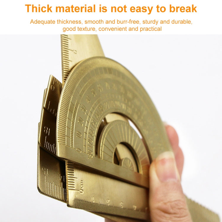 Brass Retro Drawing Ruler Measuring Tools