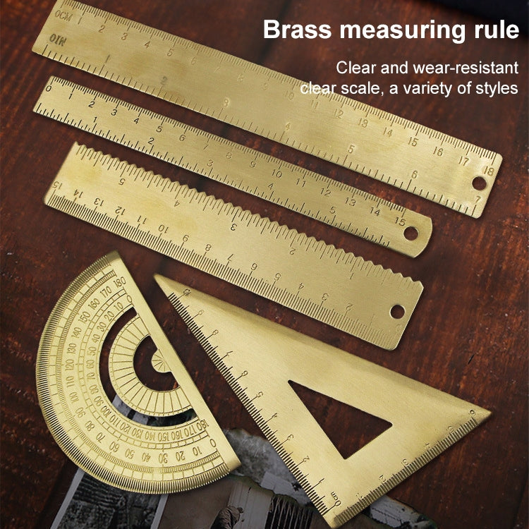 Brass Retro Drawing Ruler Measuring Tools