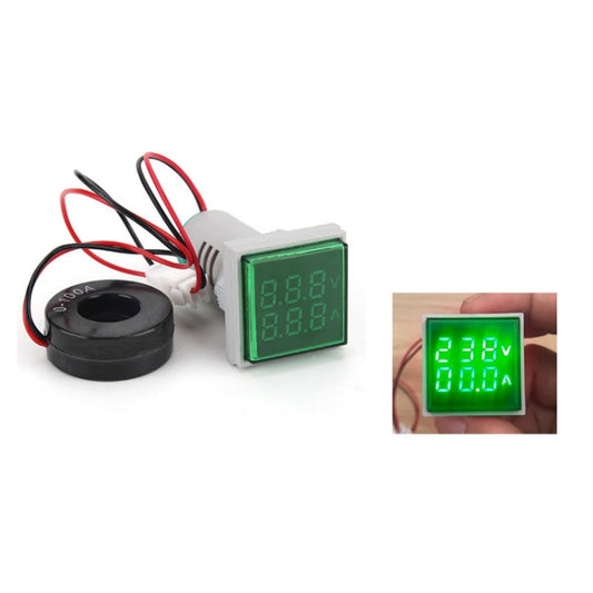 AD16-22FVA Square Signal Indicator Type Mini Digital Display AC Voltage And Current Meter