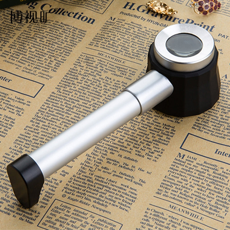 Handheld With Scale With 3 Lights 45 Times Magnifying Glass High-Definition Double Lens Magnifying Glass