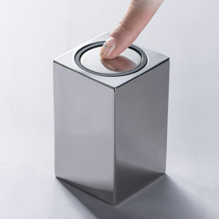 Push-Type Stainless Steel Toothpick Holder Portable Automatic Pop-Up Toothpick Storage Box