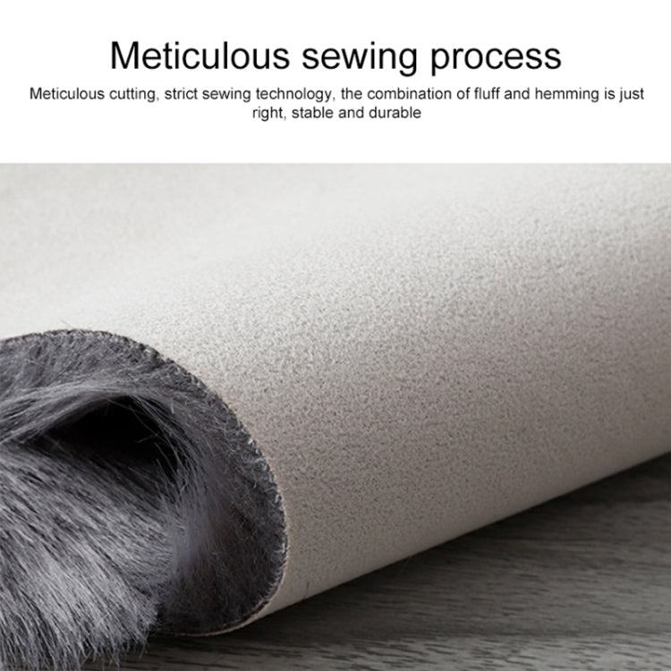 Faux Wool Leather Sofa Carpet Floor Mats Fleece Cushions Bay Window Mats