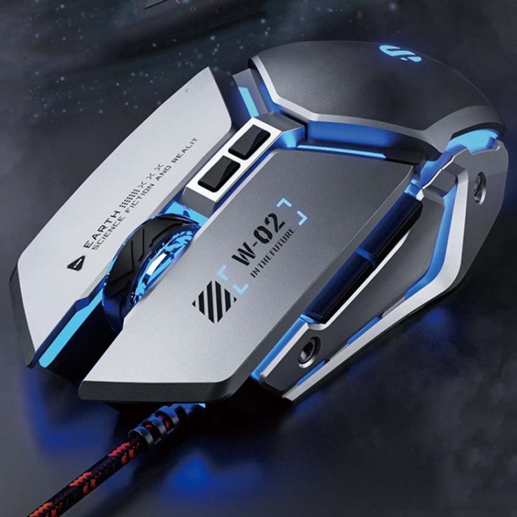 Inphic W-02 6 Keys Home Office Luminous Macro Programming USB Computer Mechanical Game Wired Mouse