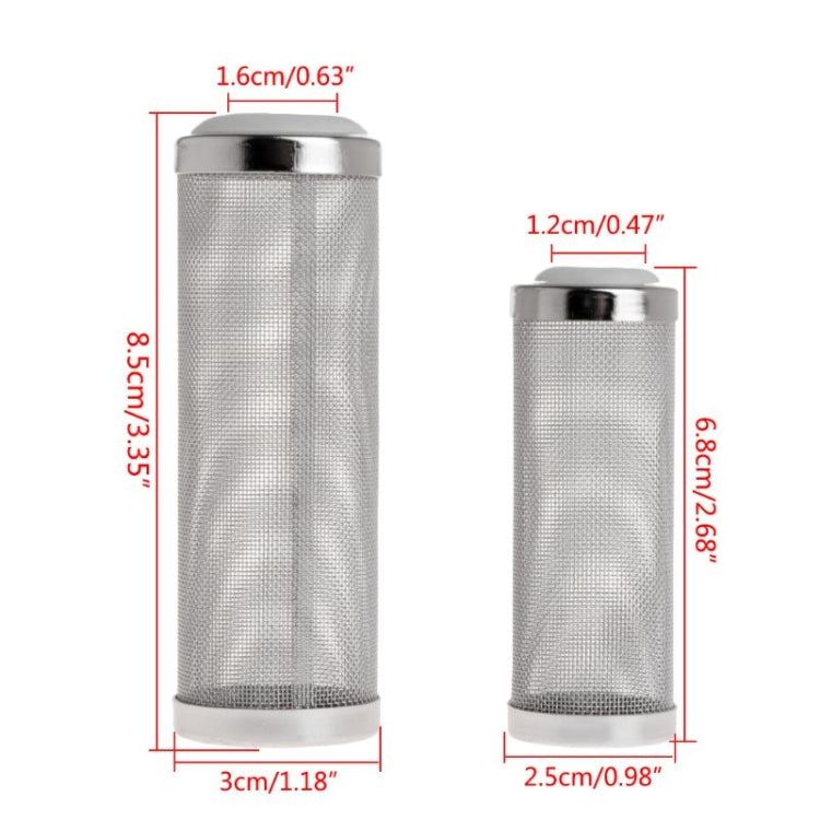 Stainless Steel Water Inlet Protective Cover Fish Tank Aquarium Filter Water Inlet Suction Filter Cover, Specification: White 12mm