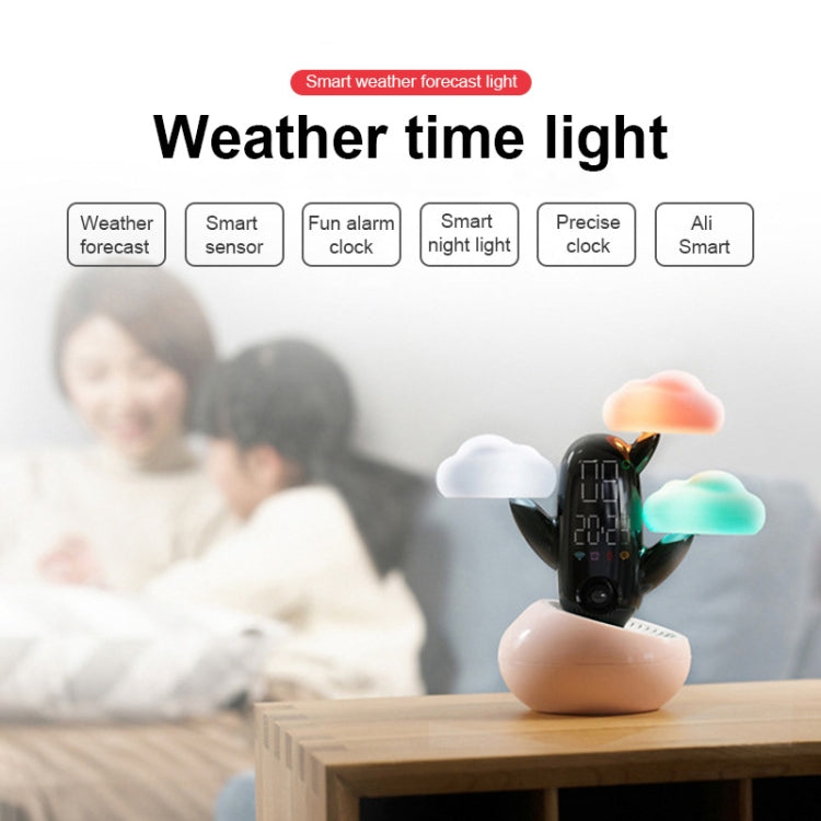 Cloud Weather Time Light Multifunctional Smart Induction Child Wake Up Alarm Clock