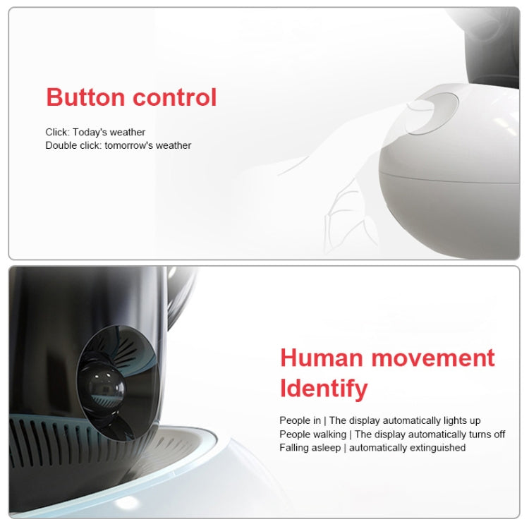 Cloud Weather Time Light Multifunctional Smart Induction Child Wake Up Alarm Clock