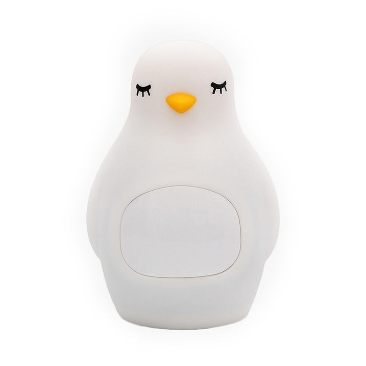 Creative Multifunctional Penguin Silicone Cute Beans Wake Children Sleeping LED Electronic Alarm Clock