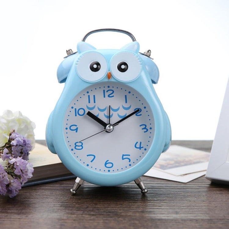 2 PCS Children Creative Cartoon Owl Super Ring Metal Bell Student Alarm Clock
