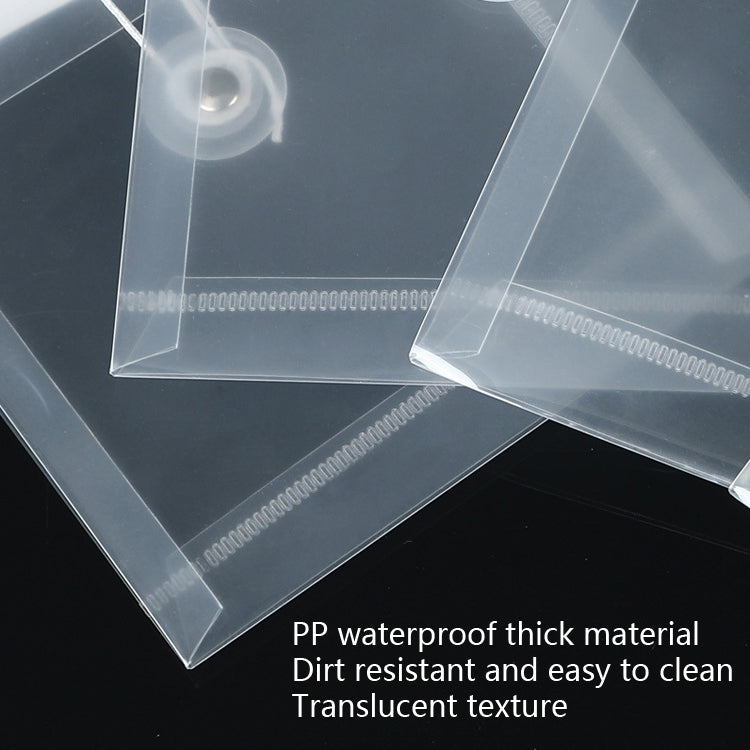 20 PCS A6 Wire-Wound File Bag Transparent Three-Dimensional File Bag Hand Account Mini Storage Bag Waterproof Test Paper Bag