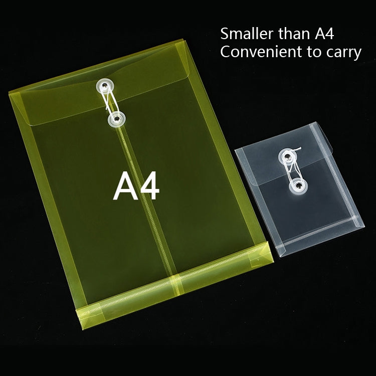 20 PCS A6 Wire-Wound File Bag Transparent Three-Dimensional File Bag Hand Account Mini Storage Bag Waterproof Test Paper Bag