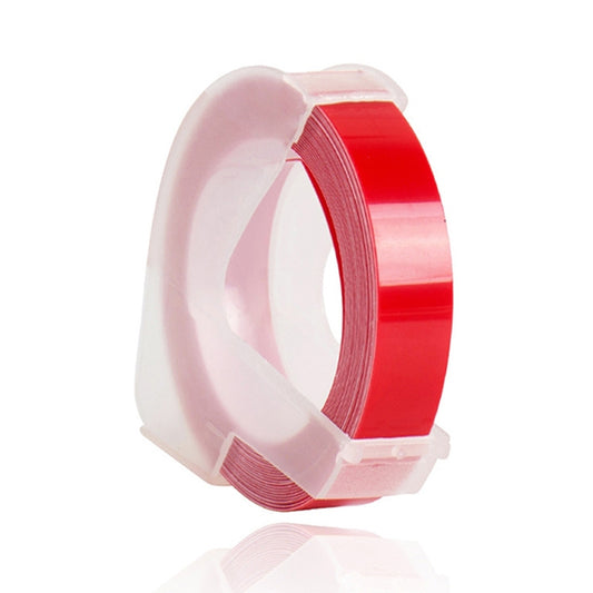 CIDY 9mm 3D Embossed Manual Label Tape, Suitable Label Machine DYMO1610 / Motex1540 Sticker Printer, Black 3D-325, Red 3D-425, Blue 3D-525, Yellow 3D-625, Green 3D-725, Golden 3D-825, Silver 3D-925, Transparent 3D-125, Champagne Gold 3D-CG25