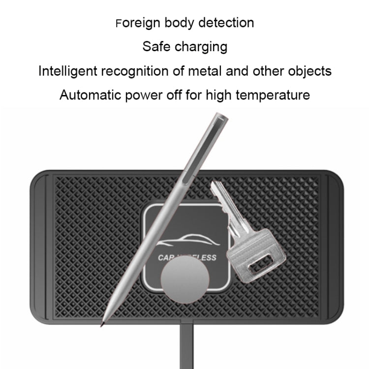 C1 15W TYPEC Interface Car Anti-slip Mat Wireless Charger