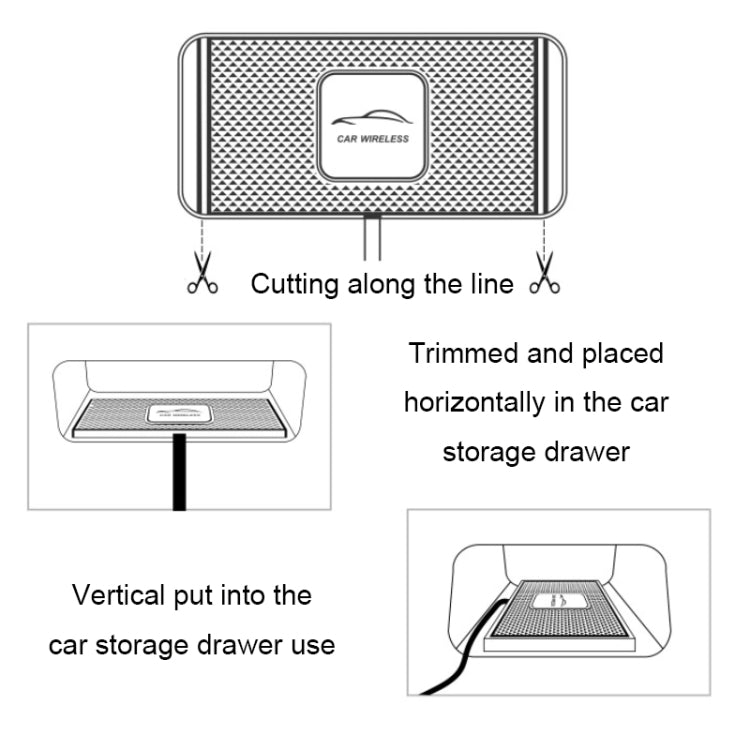 C1 15W TYPEC Interface Car Anti-slip Mat Wireless Charger