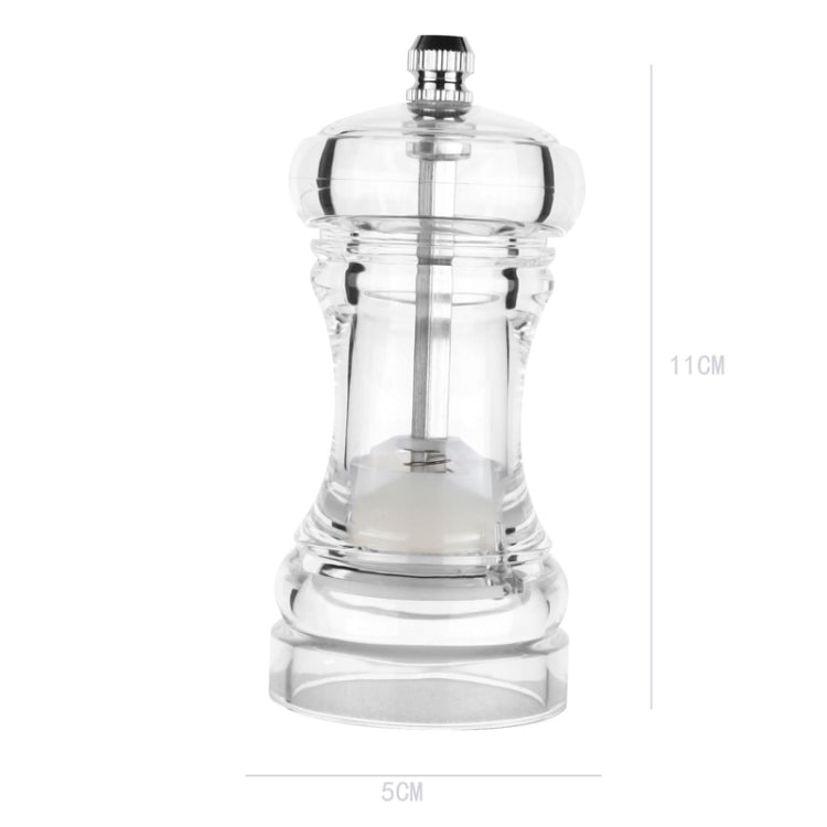 Acrylic Transparent Pepper Grinder Manual Pepper Grinder Ceramic Core Multi-Purpose Seasoning Bottle
