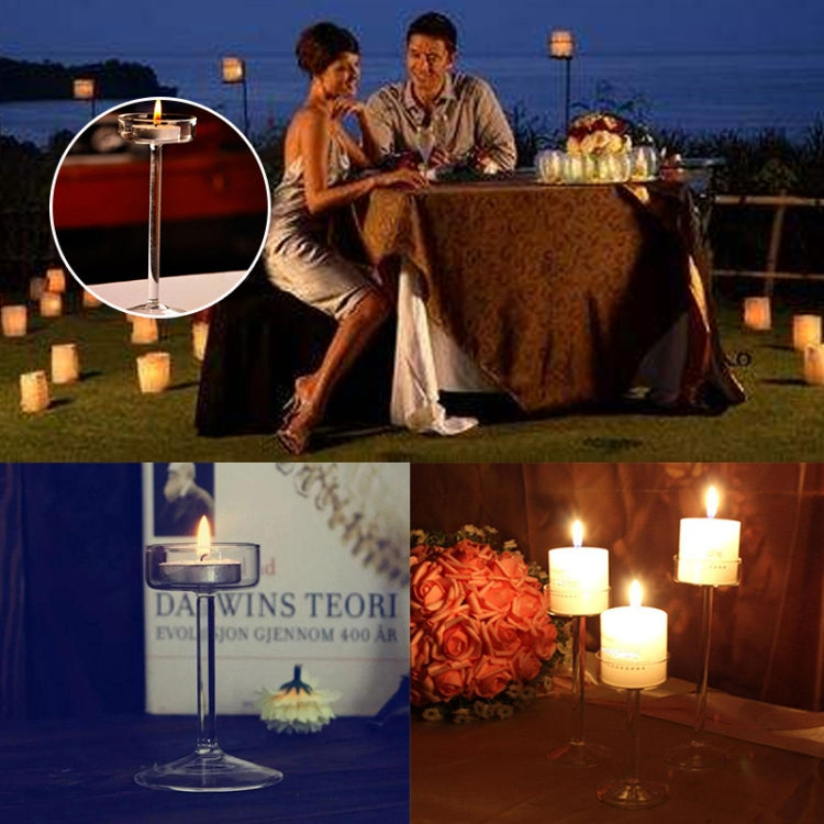 Glass Candlestick Luxury High Candlestick Romantic Dinner Decoration