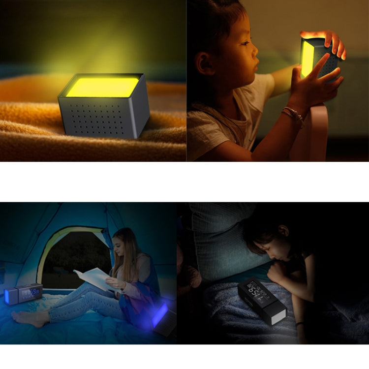 TS-P30 Multifunctional Night Light Alarm Digital Clock with FM Radio & Temperature / Humidity Display & IR Sensor Function