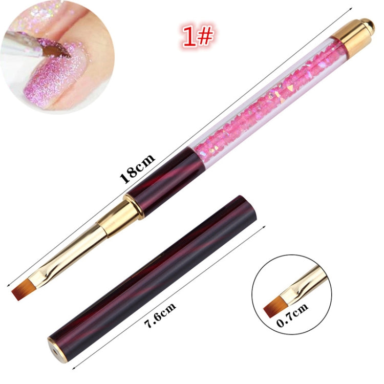 Cat Eye Pen Barrel Painted Pen With Diamond Light Therapy Nail Tool Light Therapy Pen