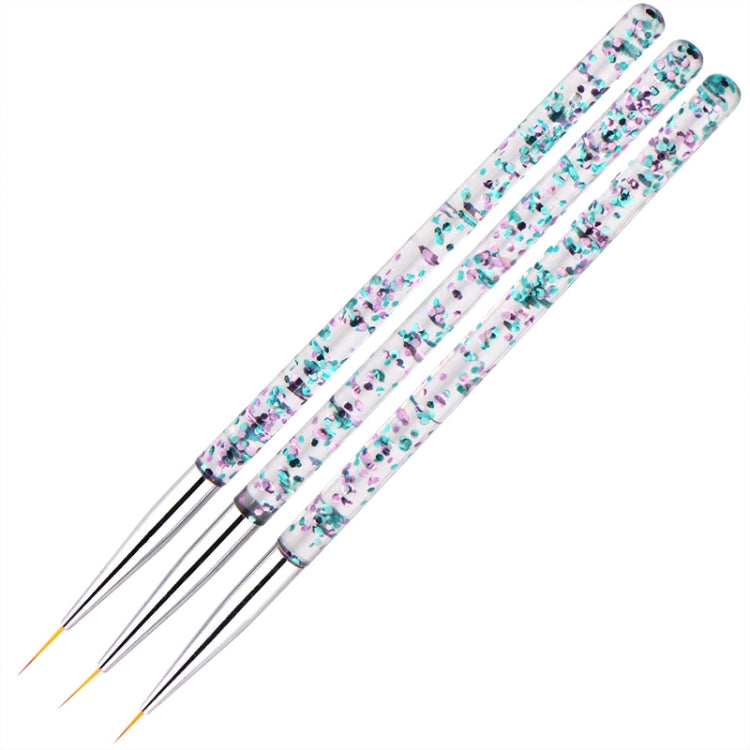 3pcs / Set Nail Art Brush Tool Acrylic Nail Crystal Carving Phototherapy Drawing Pen