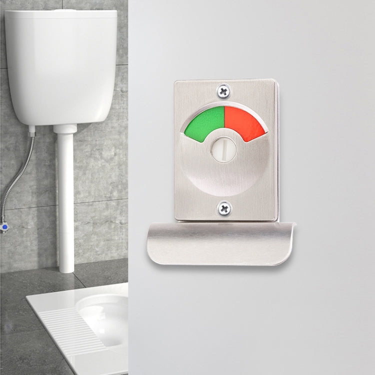 Toilet Red & Green Display Door Lock Public Toilet Stainless Steel Bolt Lock