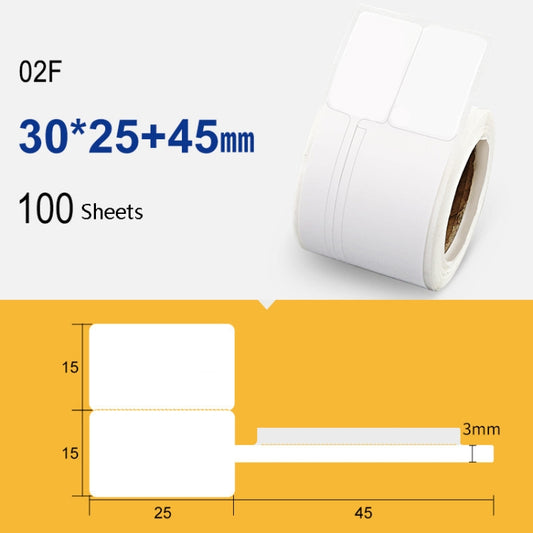 2 PCS Jewelry Tag Price Label Thermal Adhesive Label Paper for NIIMBOT B11 / B3S