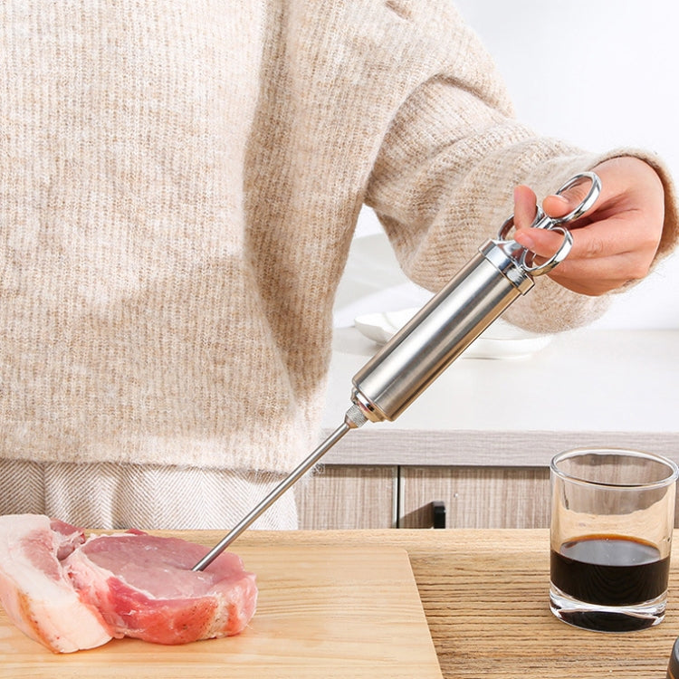 304 Stainless Steel Seasoning Syringe Barbecue Tool Turkey Needle Set