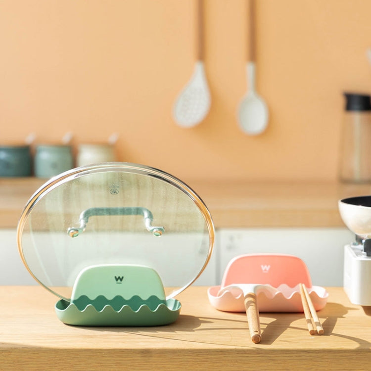 Pot Lid Rack Kitchen Countertop Finishing Storage Bracket Spatula Soup Spoon Chopsticks Rack