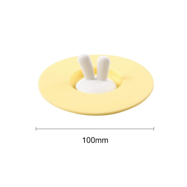 Food Grade Bunny Ears Shape Silicone Cup Lid Sealing Lid Cartoon Mug Dustproof Leak-Proof Lid