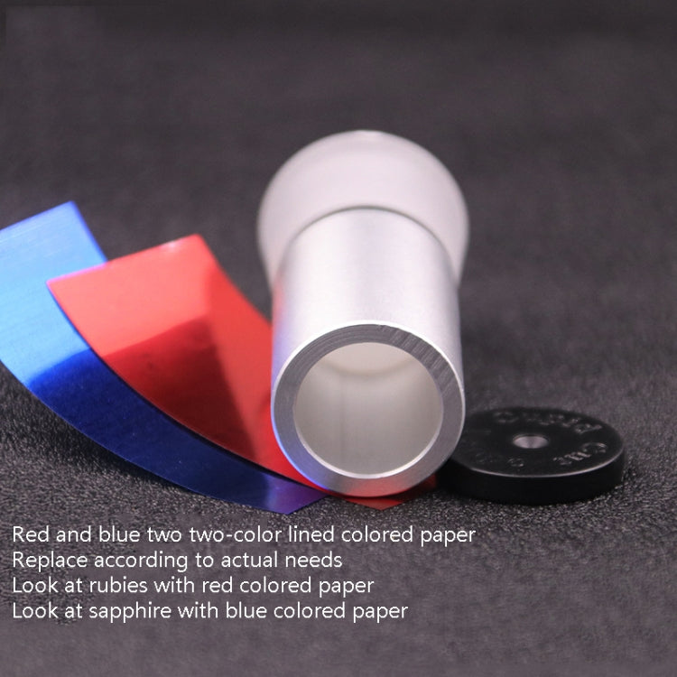 2 PCS Metal Cutting Mirror Jewelry Diamond Identification Tool 10 Times Magnifying Glass Diamond Instrument Diamond Ring Observer