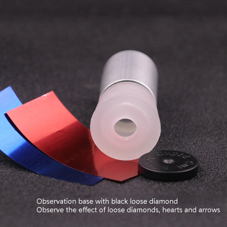 2 PCS Metal Cutting Mirror Jewelry Diamond Identification Tool 10 Times Magnifying Glass Diamond Instrument Diamond Ring Observer