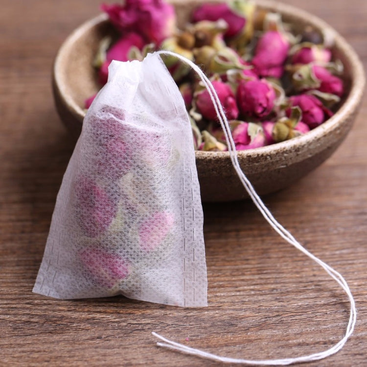 100Pcs/Lot Teabags Scented Tea Bags with Seal Filter Paper, Size: 5.5 x 7cm