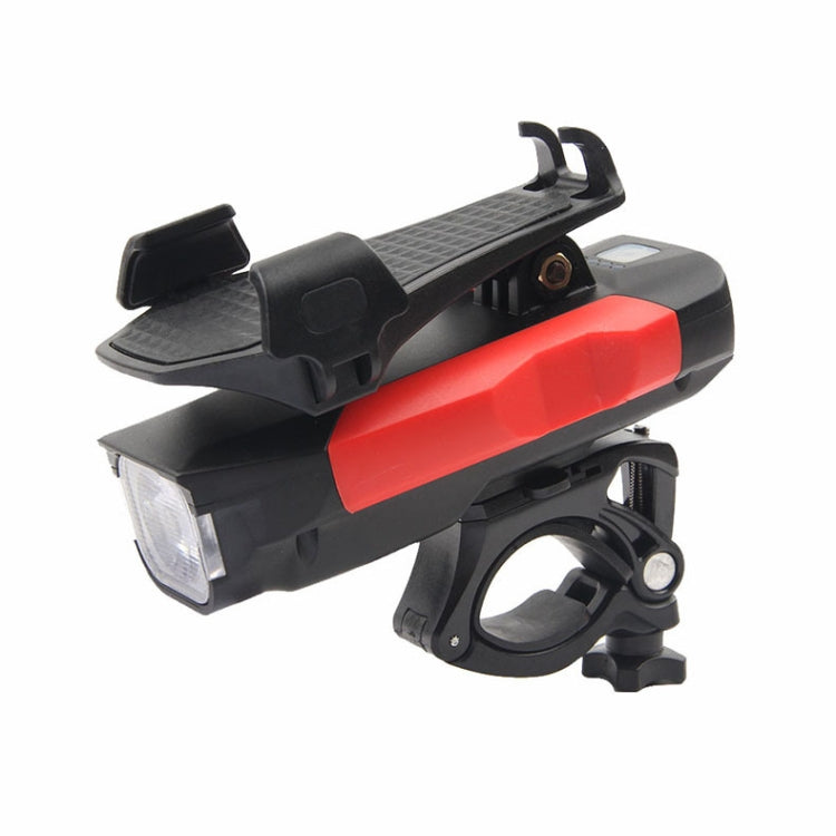 500LM Bicycle Light Mobile Phone Holder Multi-Function Riding Front Light With Horn