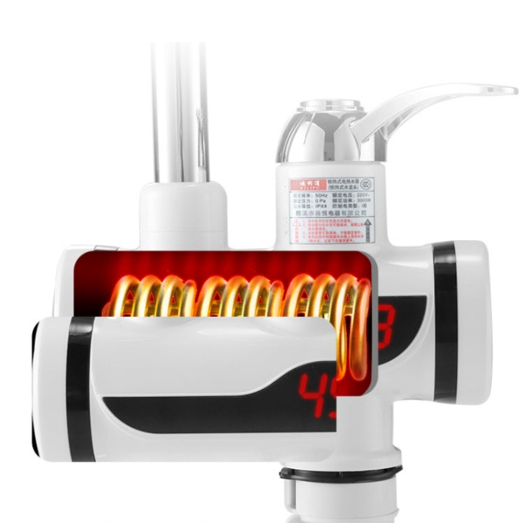 Kitchen Instant Electric Hot Water Faucet Hot & Cold Water Heater EU Plug