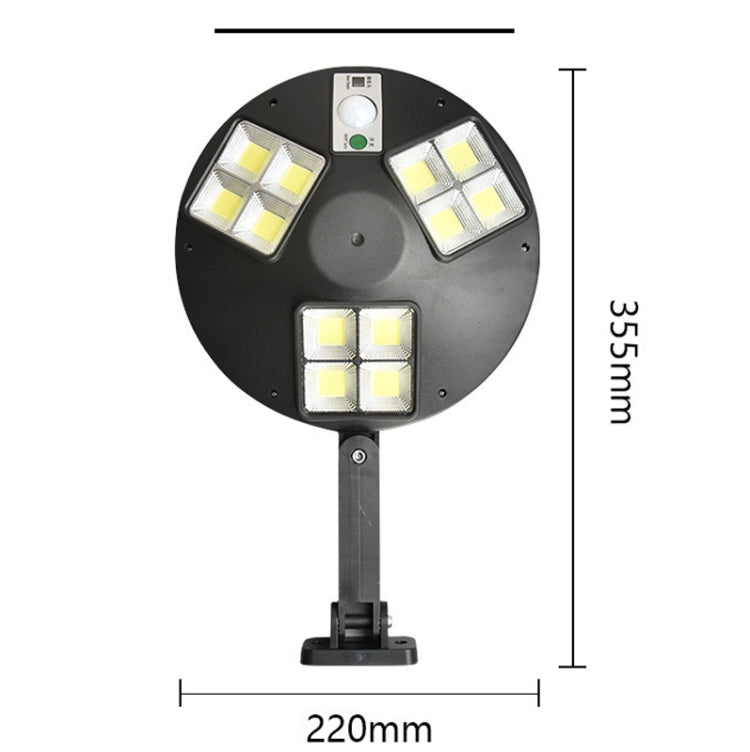 144 COB Solar Human Body Sensor Street Light Garden Wall Light with Remote Control Outdoor Security Light
