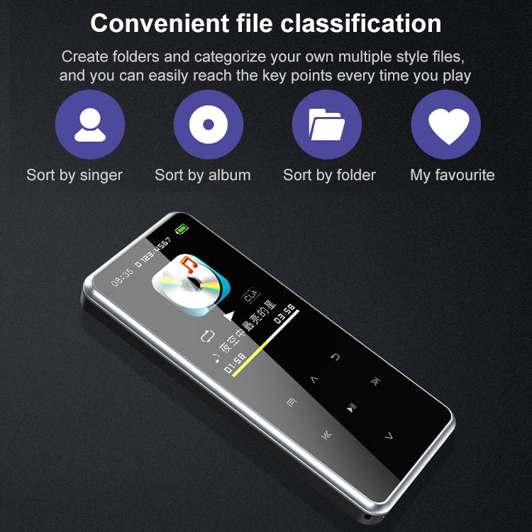 Portable Bluetooth Touch Screen MP3 Player Recorder E-Book
