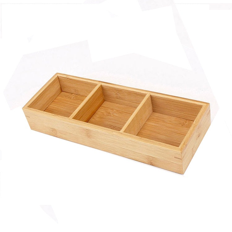 Hot Pot Bamboo Plate Compartmental Platter Vegetable Wood Tray Set