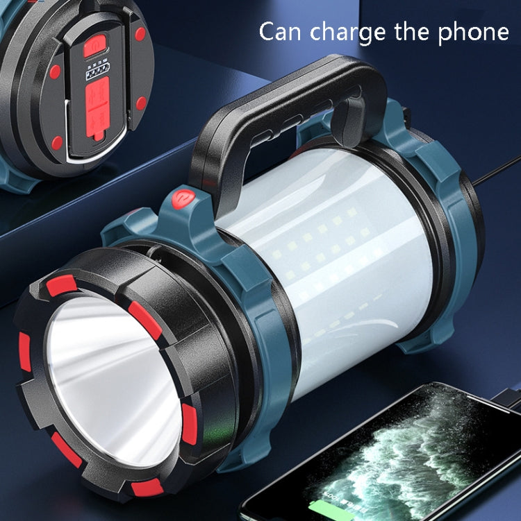 LED Mountaineering Waterproof Patrol USB Charging Flashlight with Power Bank Function