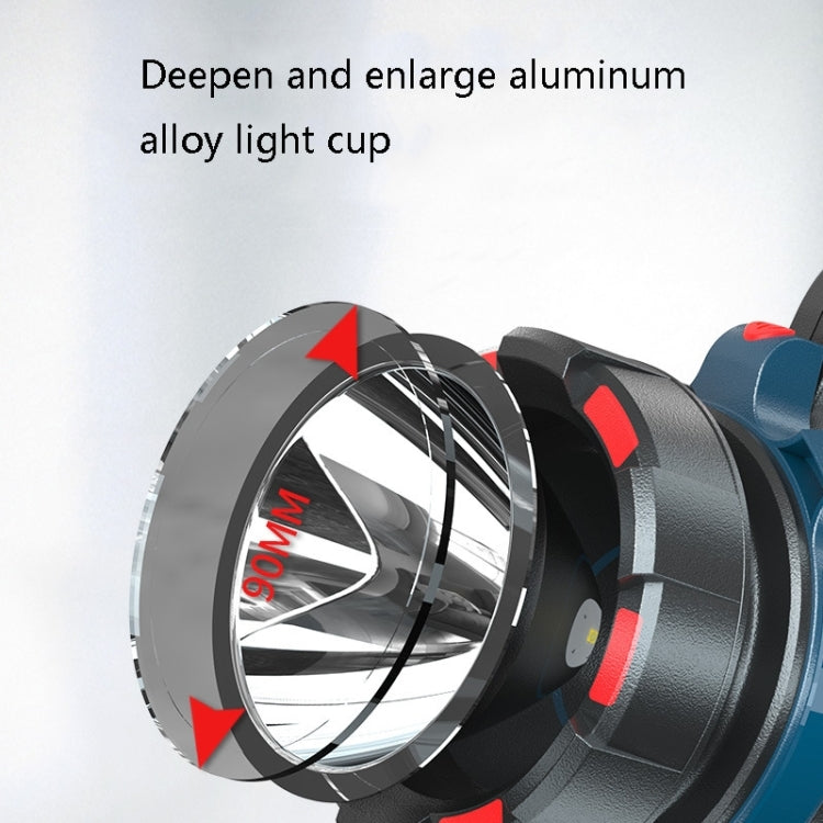 LED Mountaineering Waterproof Patrol USB Charging Flashlight with Power Bank Function