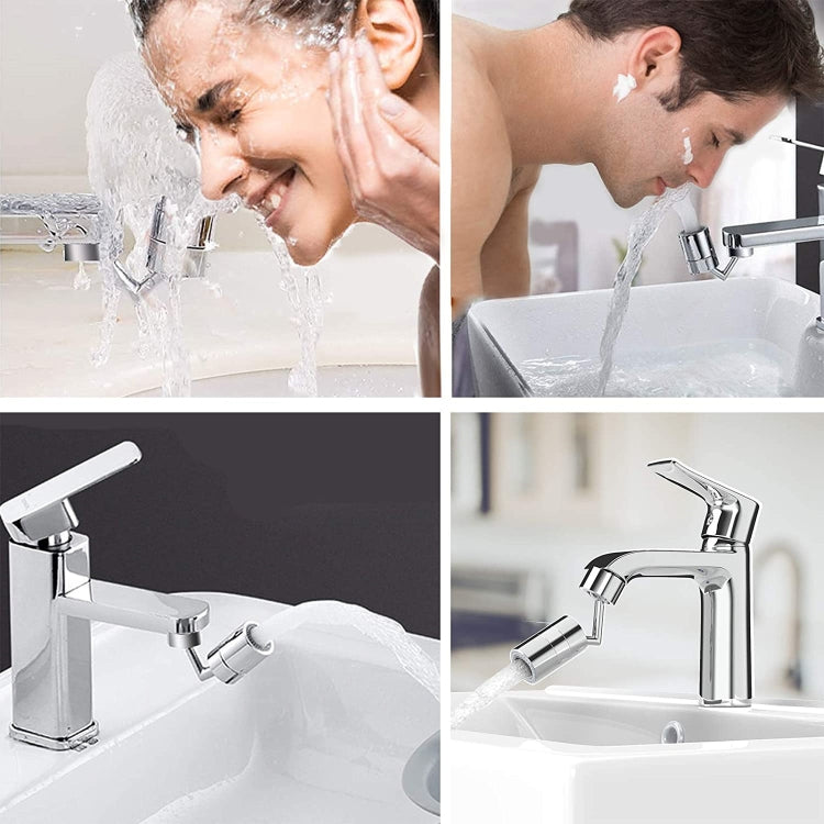 720-Degree Universal Rotating Faucet Anti-Splash Spout Filter Dual-Function Faucet