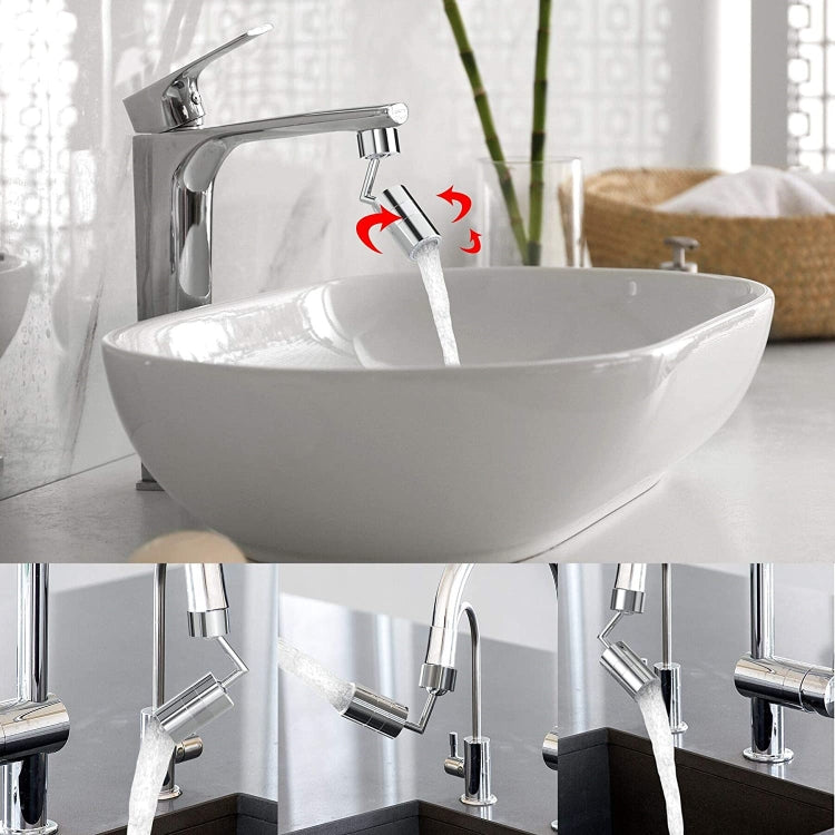 720-Degree Universal Rotating Faucet Anti-Splash Spout Filter Dual-Function Faucet