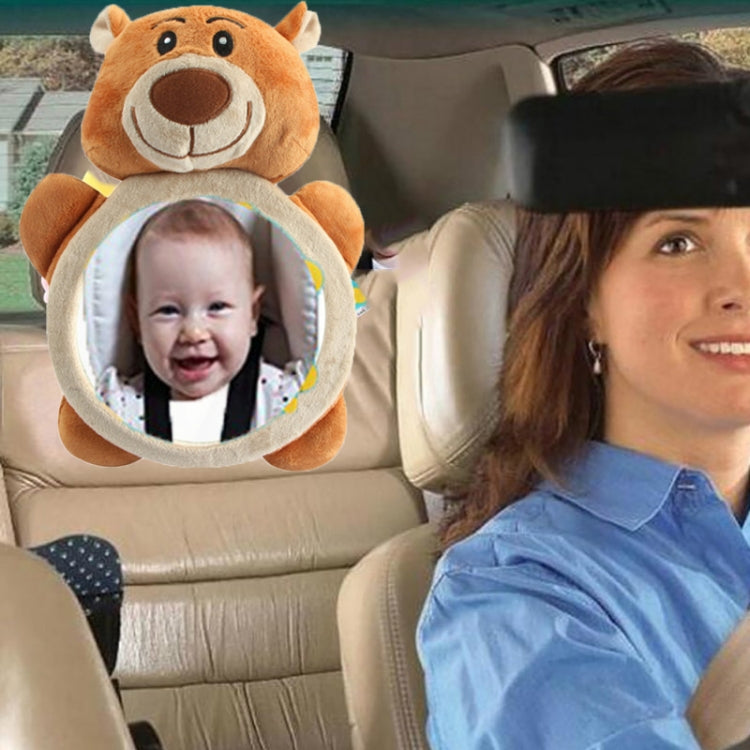 Baby Car Seat Reverse Car Rearview Mirror Pendant Plush Toy