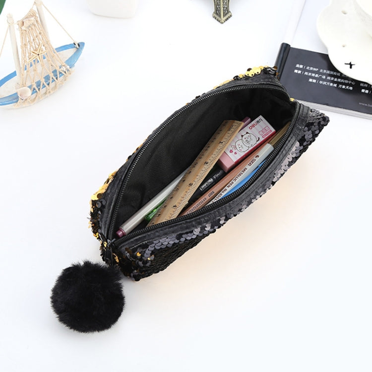Reversible Sequin Pencil Case for Girls School Supplies Super Big Stationery Gift Magic Makeup Bag
