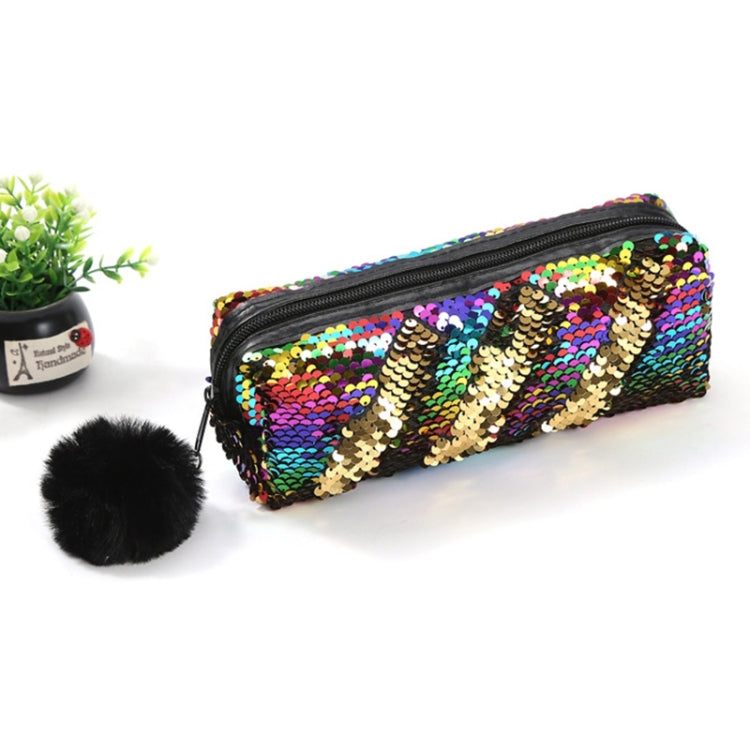 Reversible Sequin Pencil Case for Girls School Supplies Super Big Stationery Gift Magic Makeup Bag
