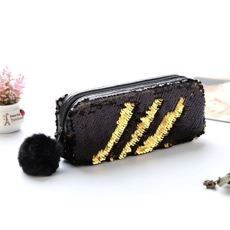 Reversible Sequin Pencil Case for Girls School Supplies Super Big Stationery Gift Magic Makeup Bag